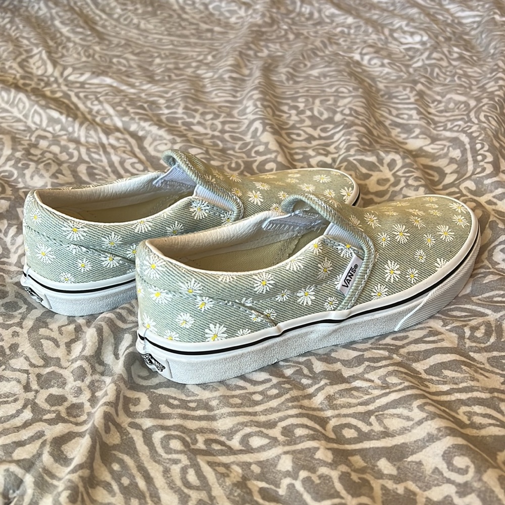 Kids Floral Vans Shoes